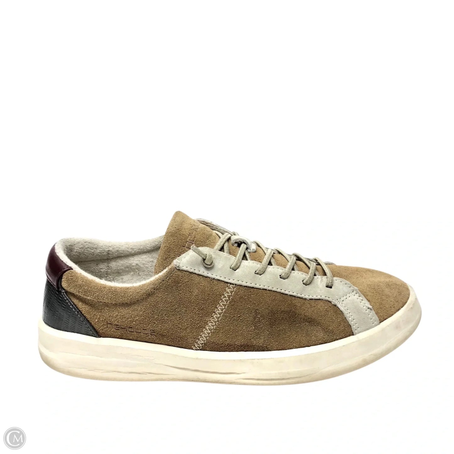Shoes Sneakers By Hey Dude In Brown, Size: 10