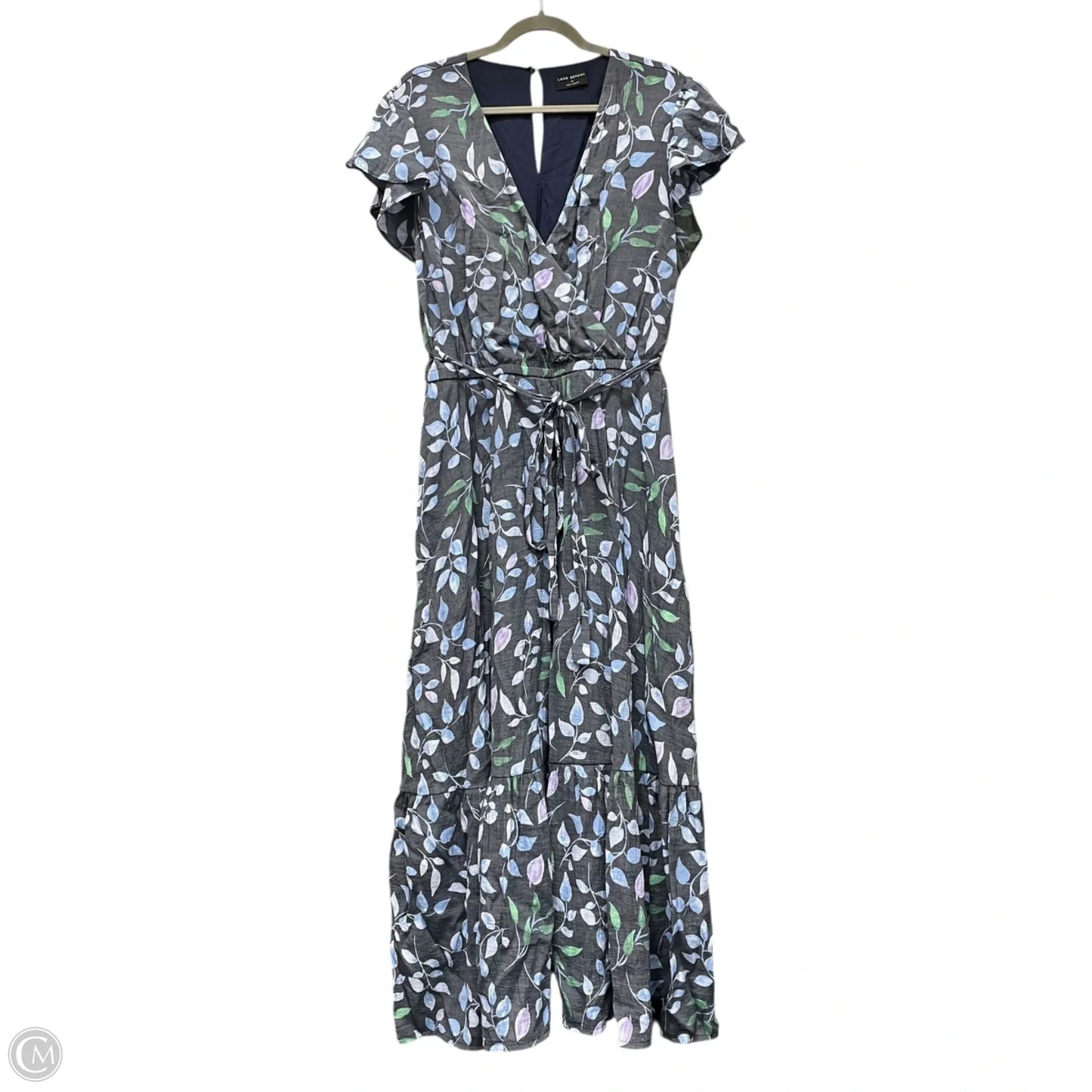 Dress Casual Midi By Lane Bryant In Blue & Green, Size: 20