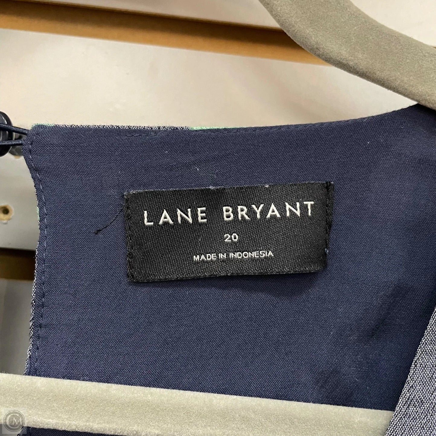 Dress Casual Midi By Lane Bryant In Blue & Green, Size: 20