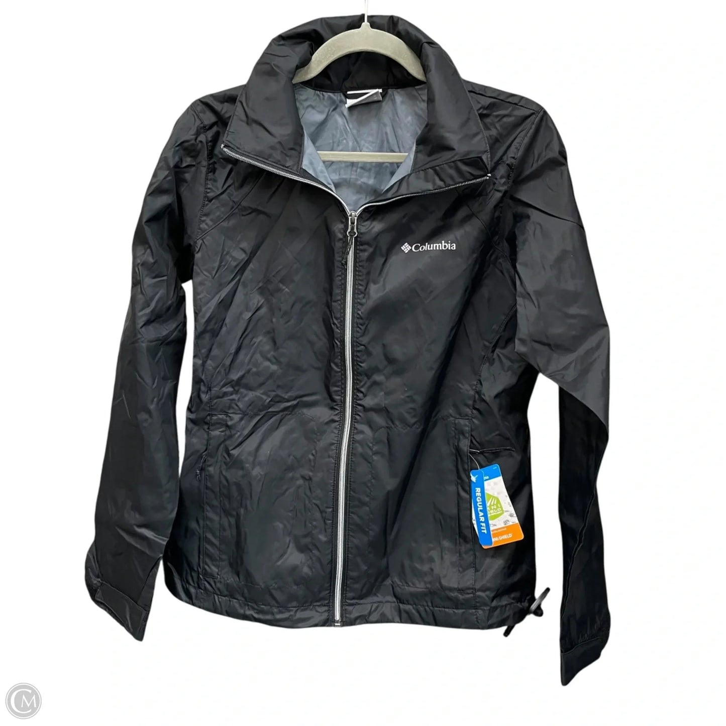 Jacket Windbreaker By Columbia In Black, Size: M