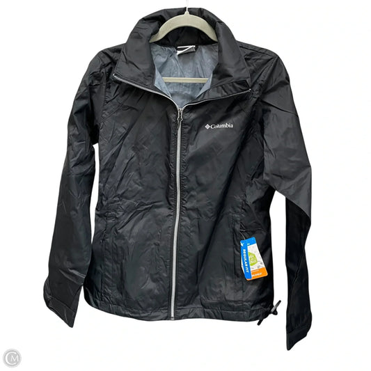 Jacket Windbreaker By Columbia In Black, Size: M