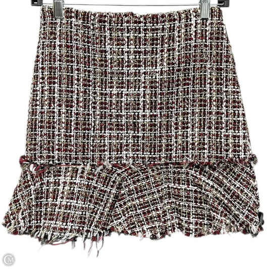 Skirt Mini & Short By Alya In Black & Red, Size: S