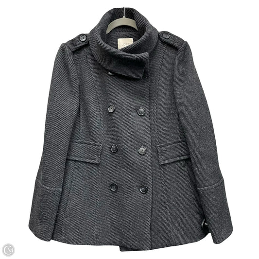 Coat Wool By Loft In Black, Size: M
