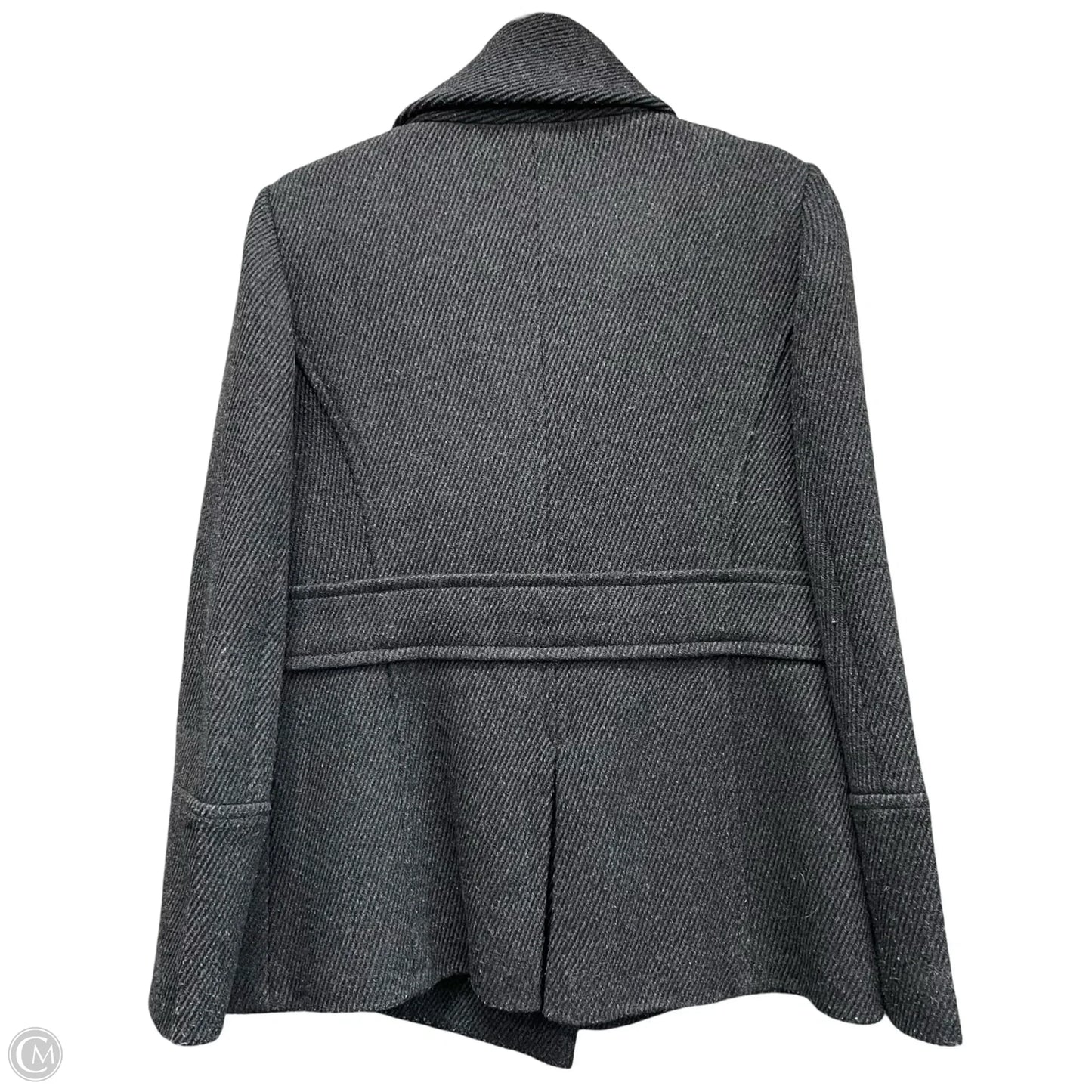 Coat Wool By Loft In Black, Size: M