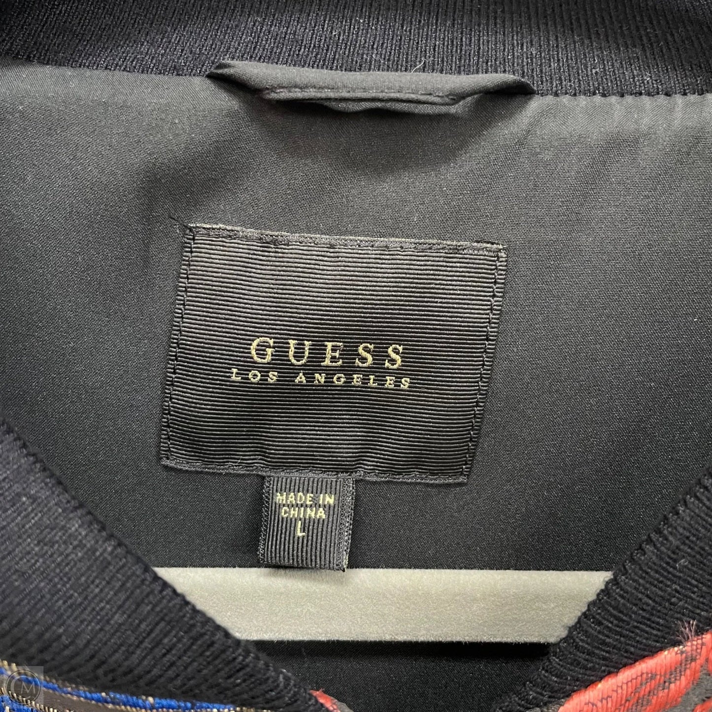 Jacket Other By Guess In Black & Pink, Size: L