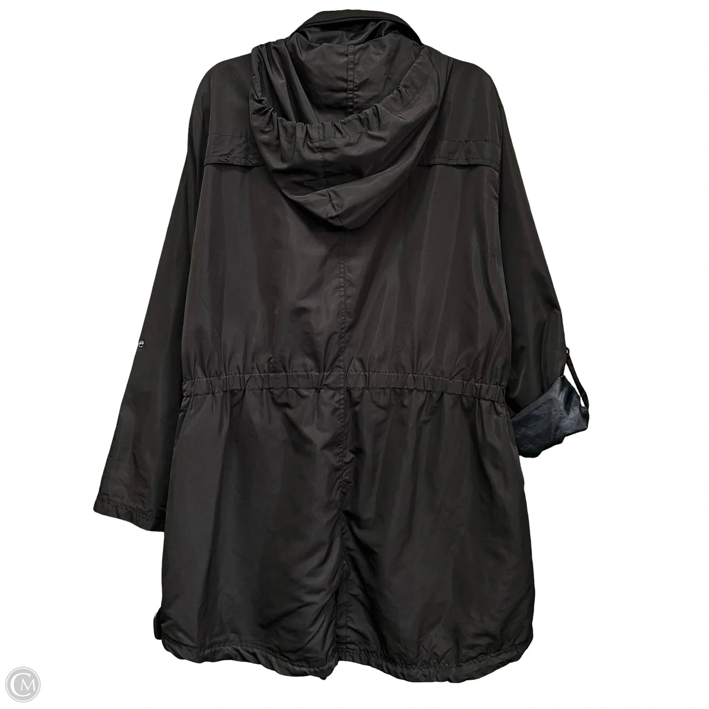Jacket Windbreaker By Yoki In Black, Size: 1x
