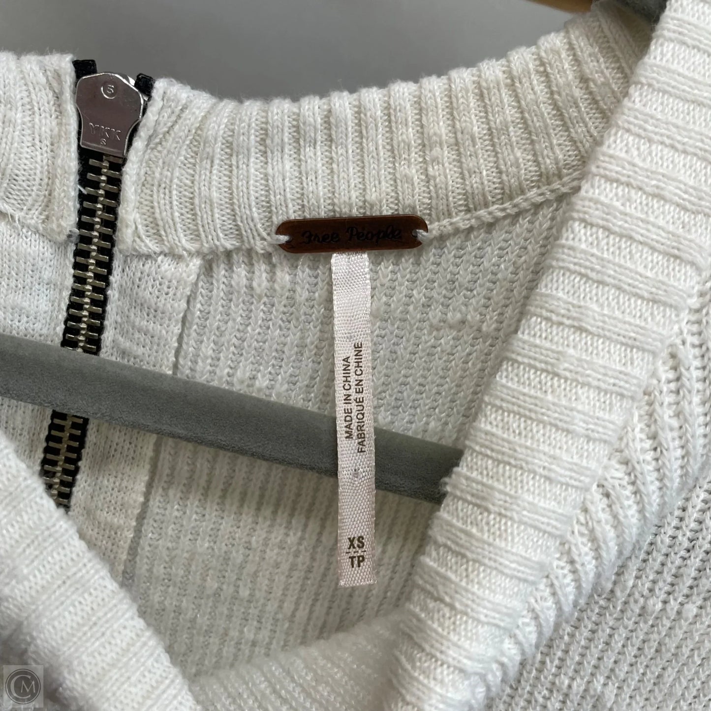 Dress Sweater By Free People In Black & White, Size: Xs