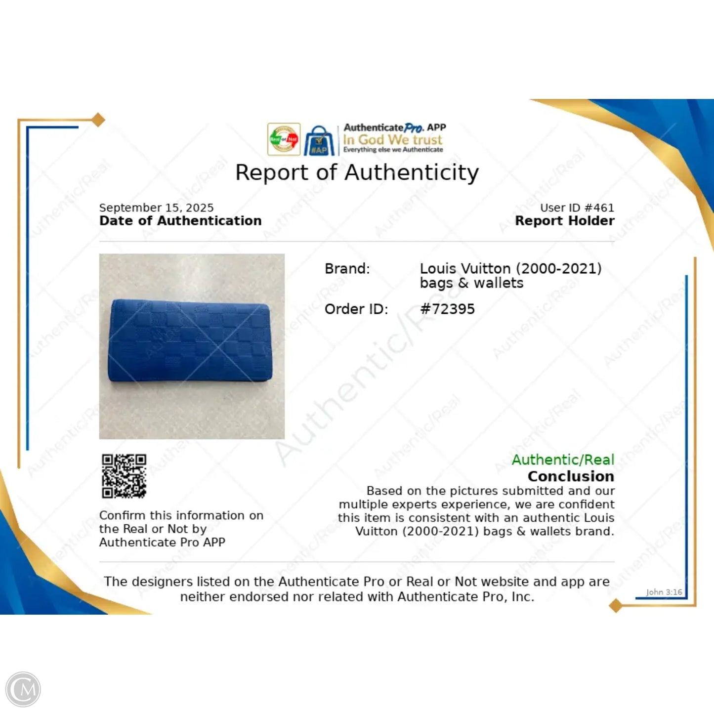 Wallet Luxury Designer By Louis Vuitton, Size: Medium