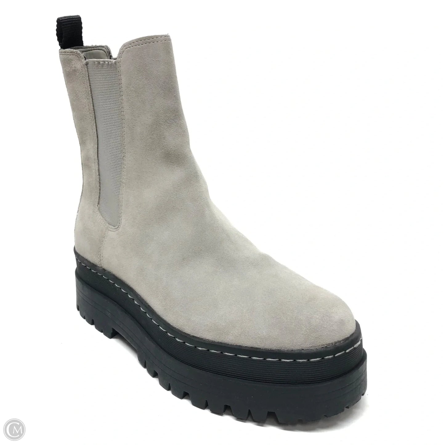 Boots Ankle Flats By Marc Fisher In Grey, Size: 10