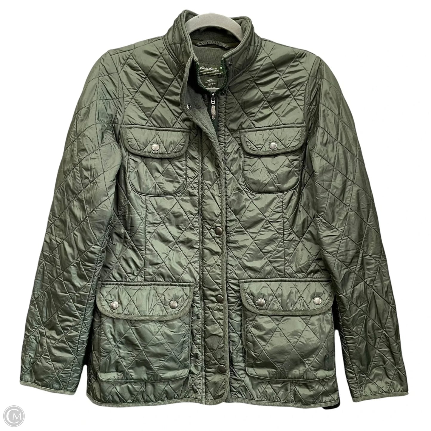 Jacket Puffer & Quilted By Eddie Bauer In Green, Size: Xs