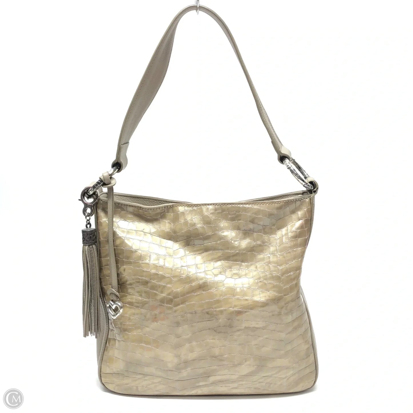 Handbag Leather By Brighton, Size: Medium