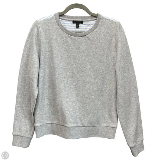 Sweatshirt Crewneck By J. Crew In Blue & Grey, Size: S