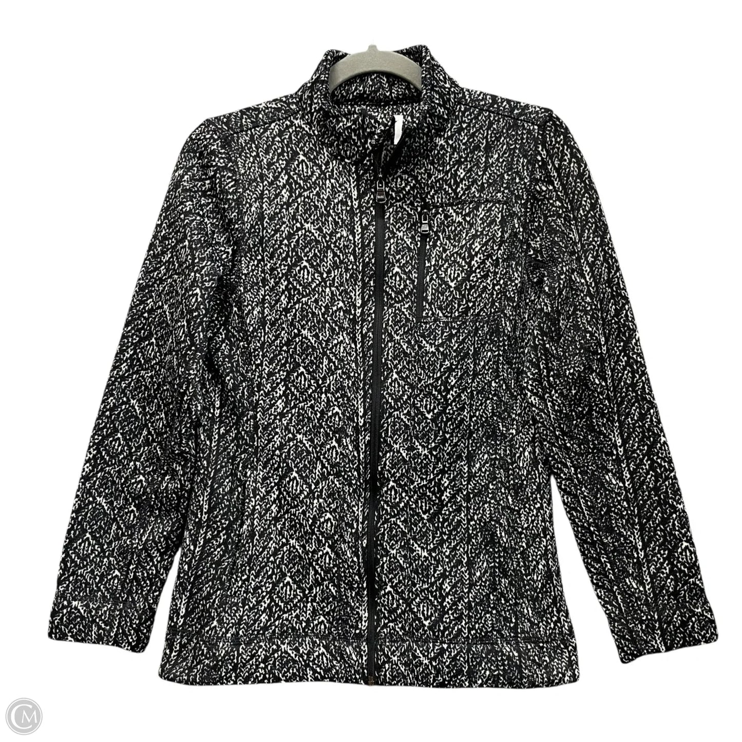 Jacket Fleece By Marc New York In Black & White, Size: Xs