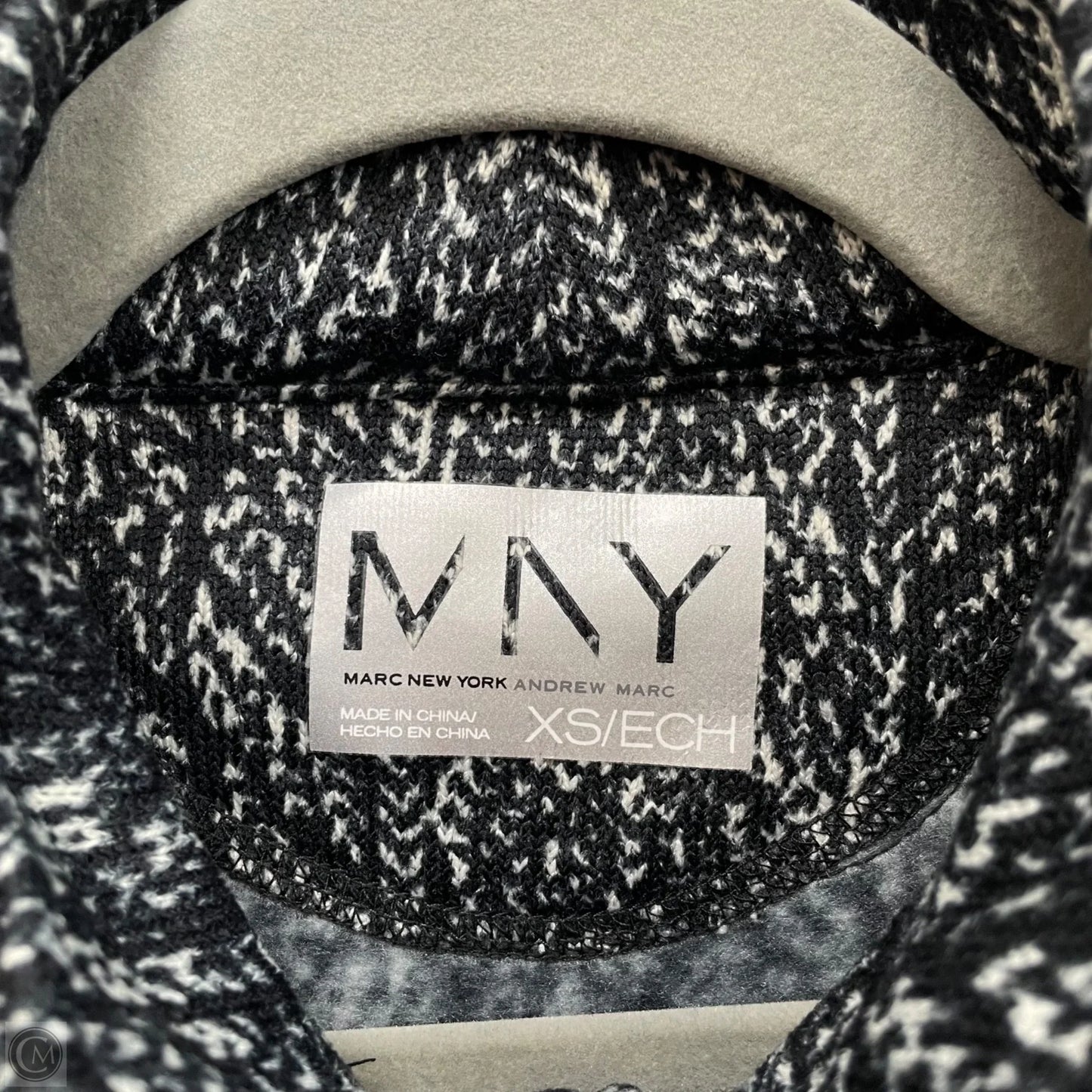 Jacket Fleece By Marc New York In Black & White, Size: Xs