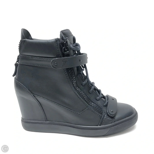 Boots Designer By Giuseppe Zanotti In Black, Size: 12