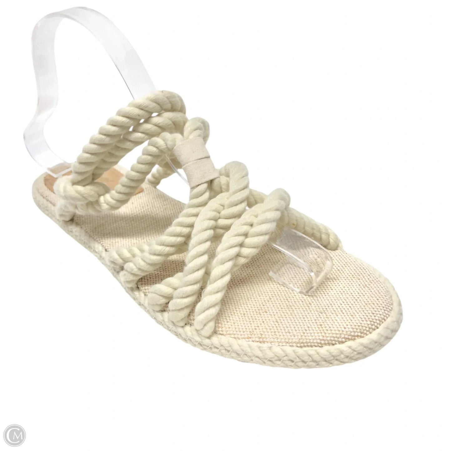 Sandals Flats By H&m In Cream, Size: 9.5