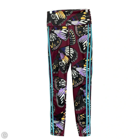 Athletic Leggings By Adidas In Black & Purple, Size: Xs
