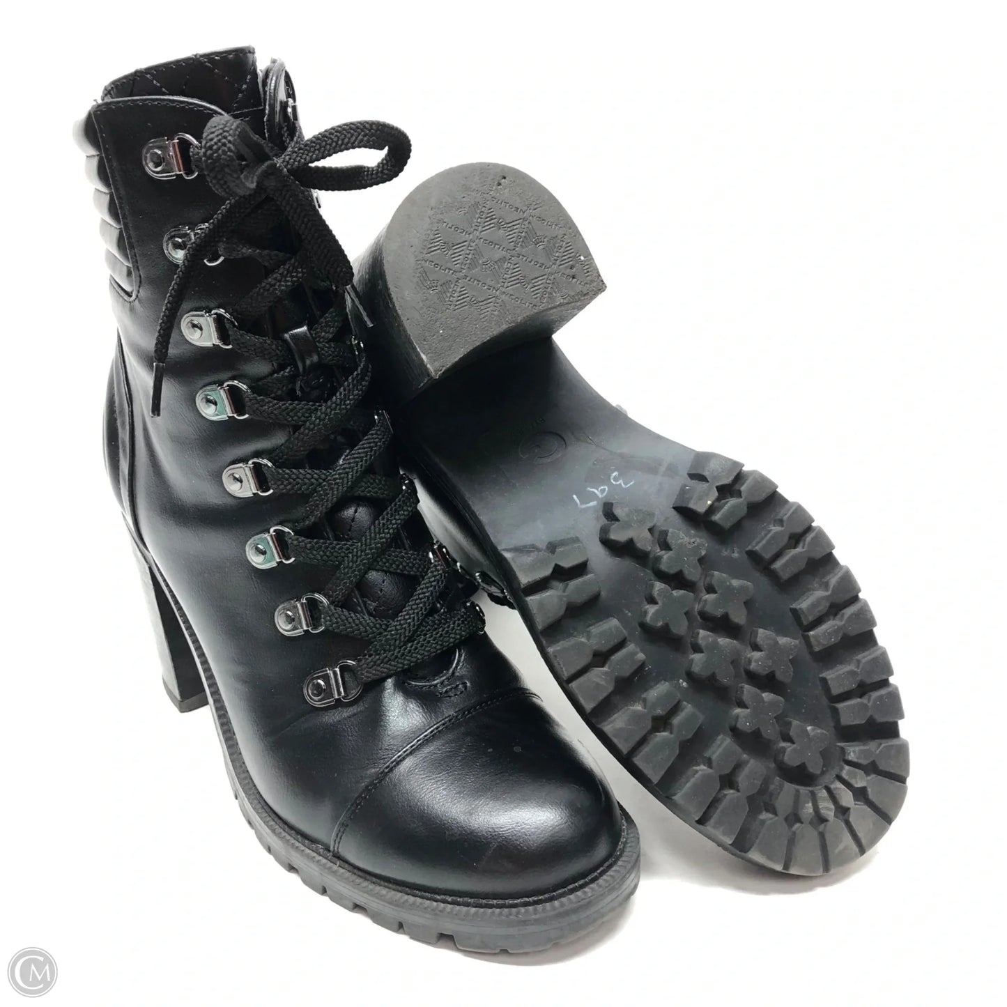 Boots Ankle Heels By G By Guess In Black, Size: 9