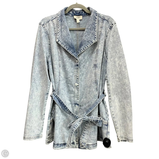Jacket Denim By Logo In Blue Denim, Size: L