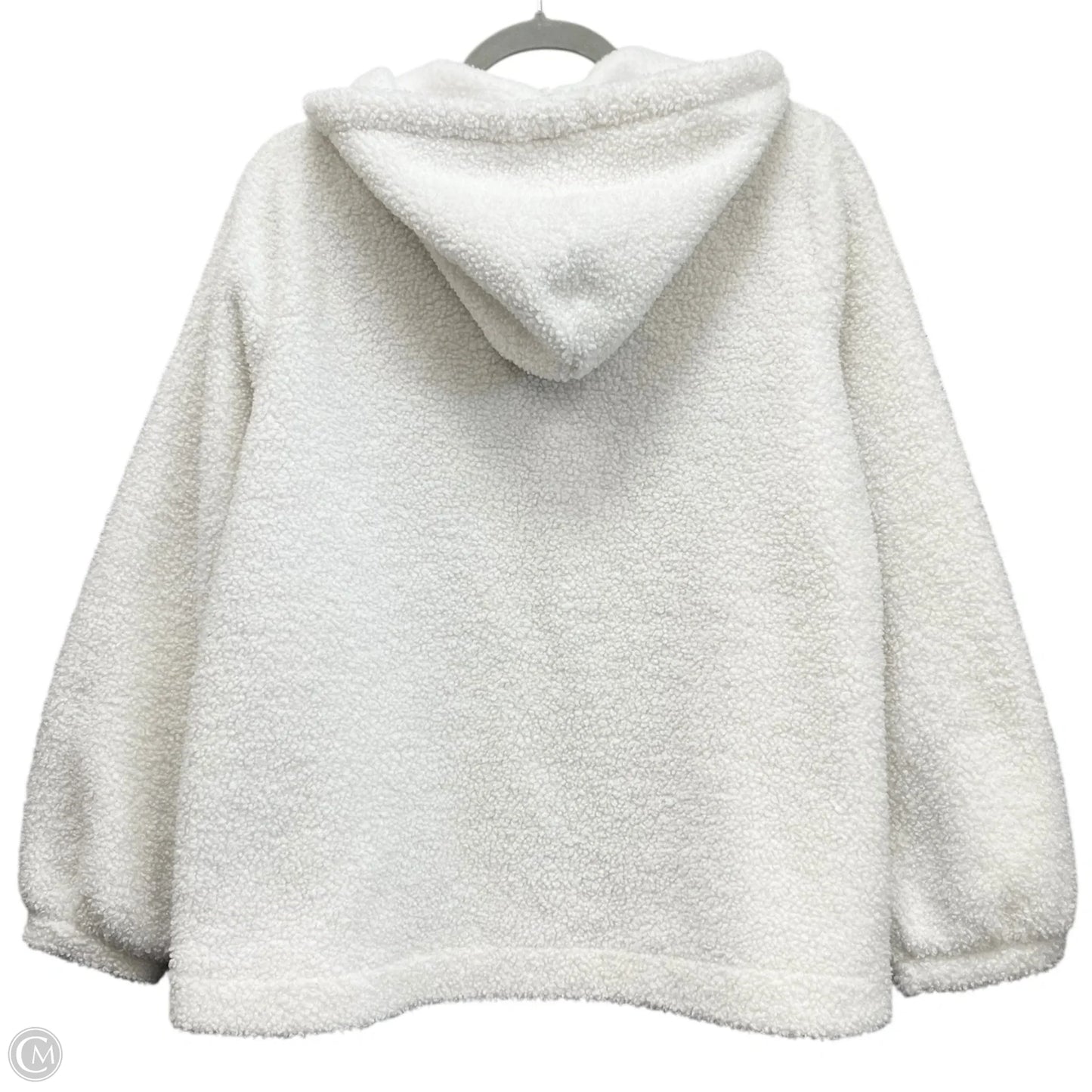 Sweatshirt Hoodie By Loft In Ivory, Size: L