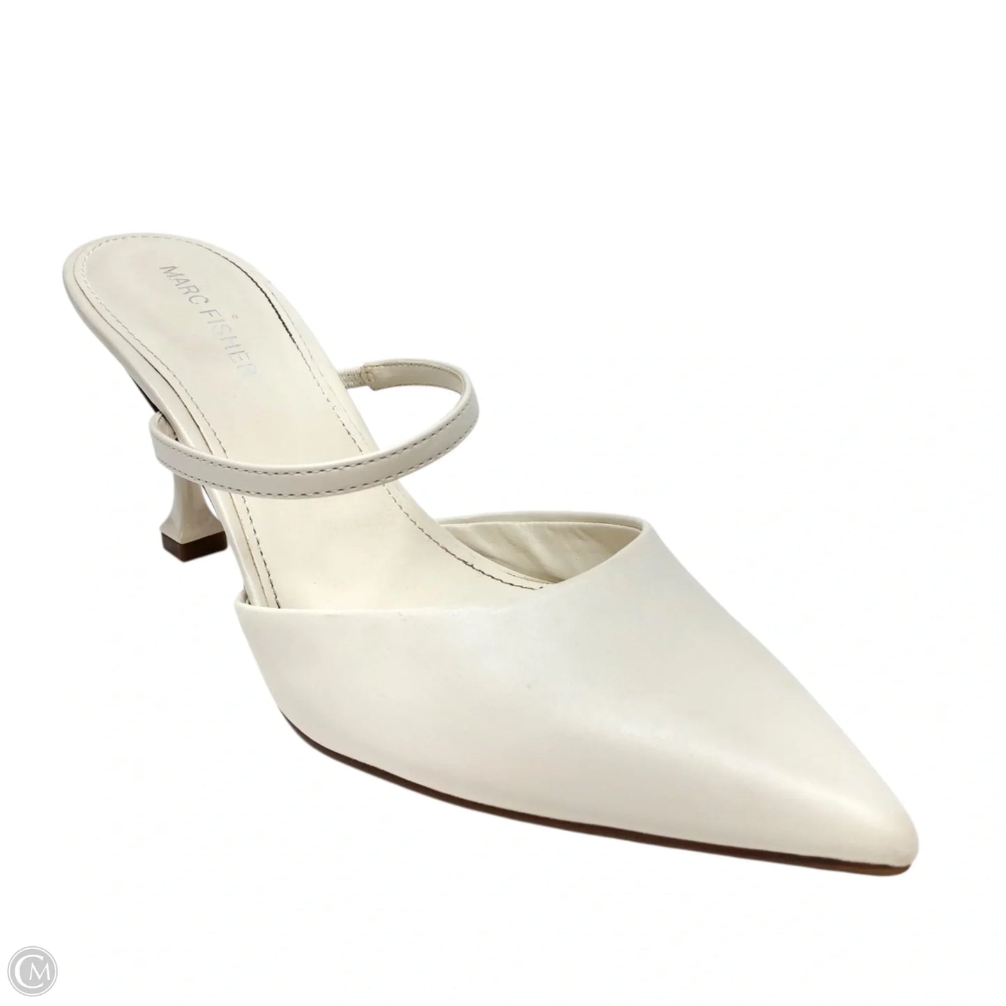 Shoes Heels Stiletto By Marc Fisher In White, Size: 9.5