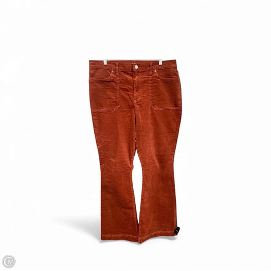Jeans Flared By Ana In Orange, Size: 16