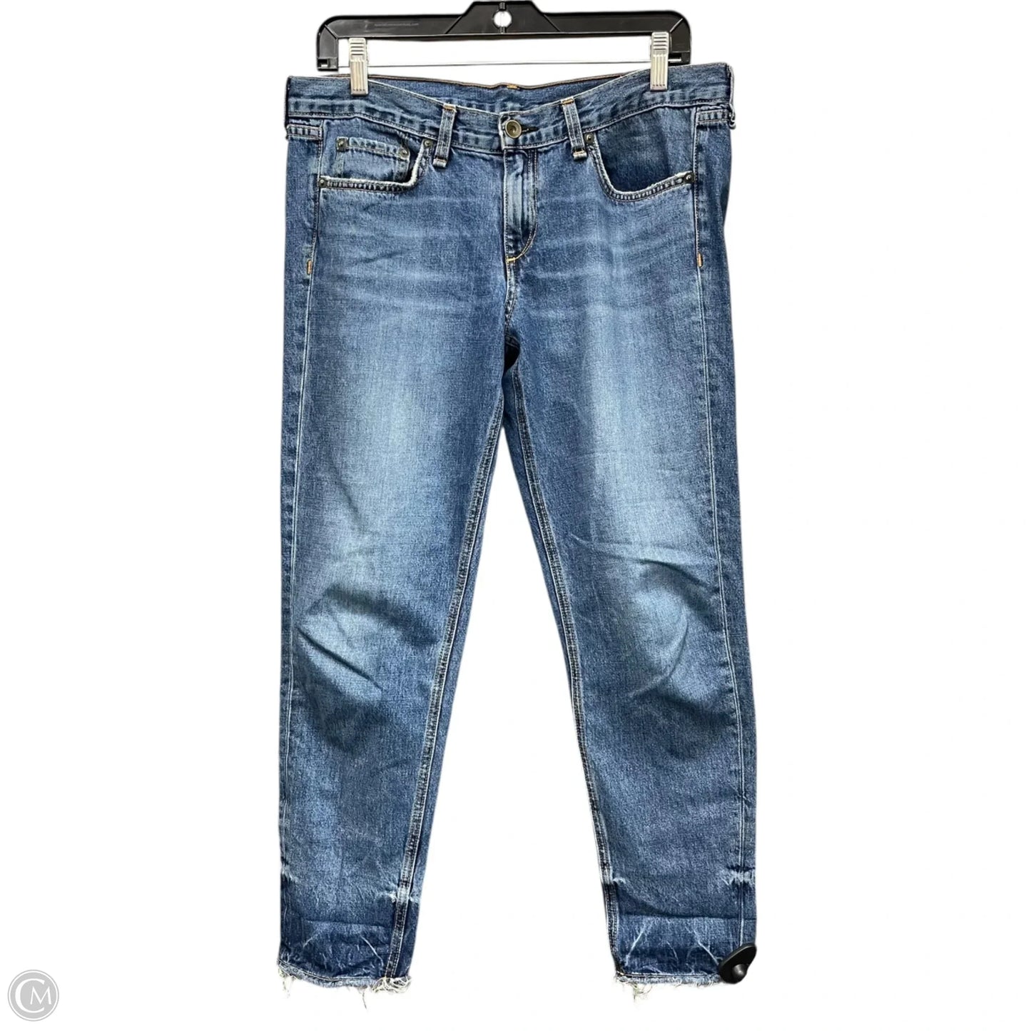 Jeans Skinny By Rag And Bone In Blue Denim, Size: 4