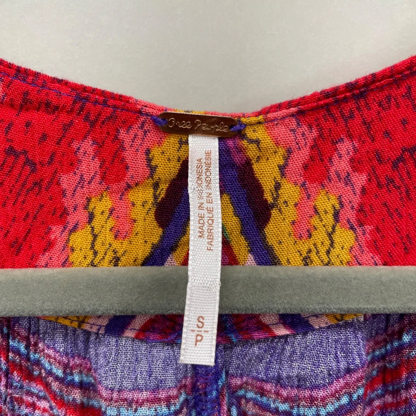 Romper By Free People In Purple & Red, Size: S
