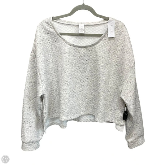 Sweater By Livi Active In Grey, Size: 1x