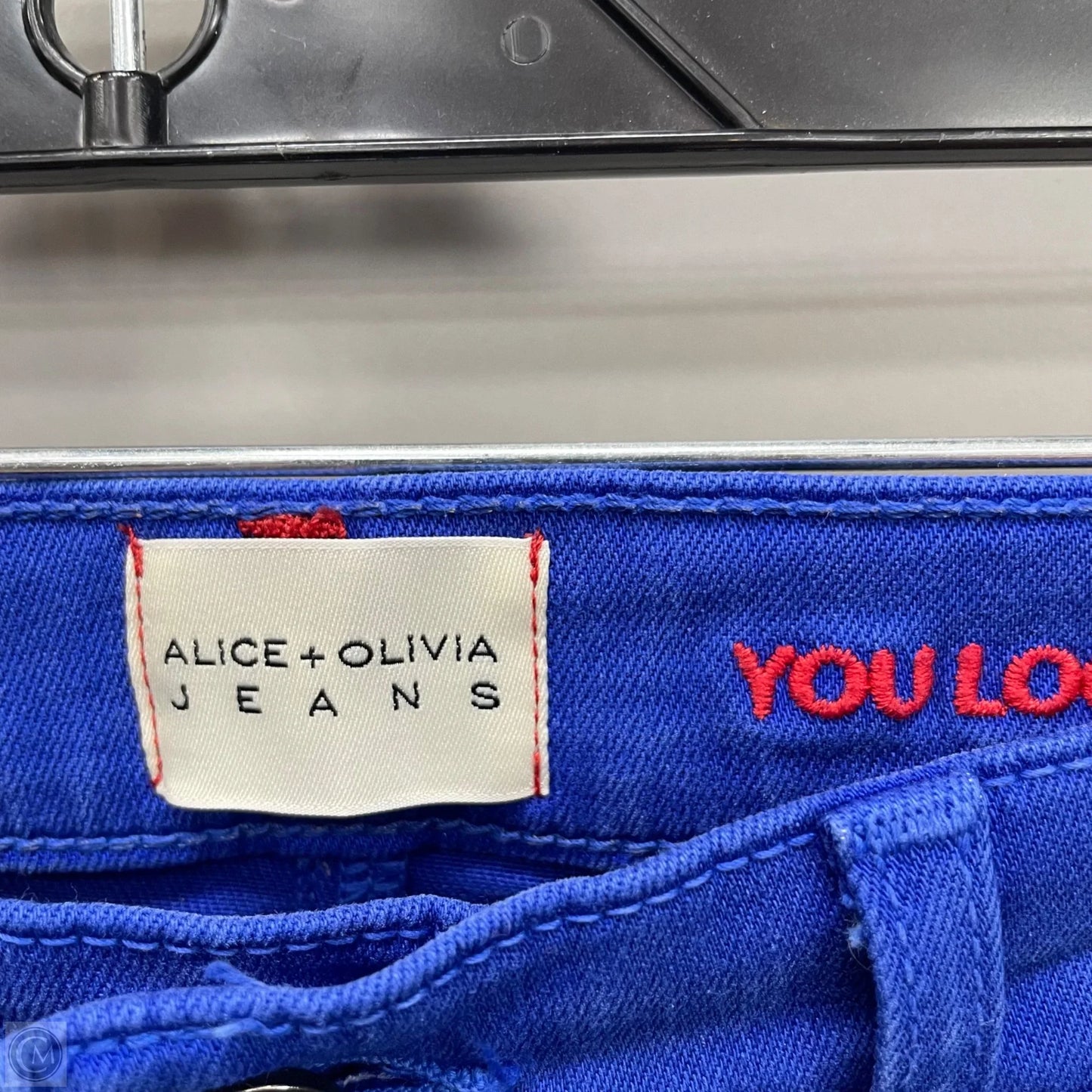 Jeans Designer By Alice + Olivia In Blue, Size: 8