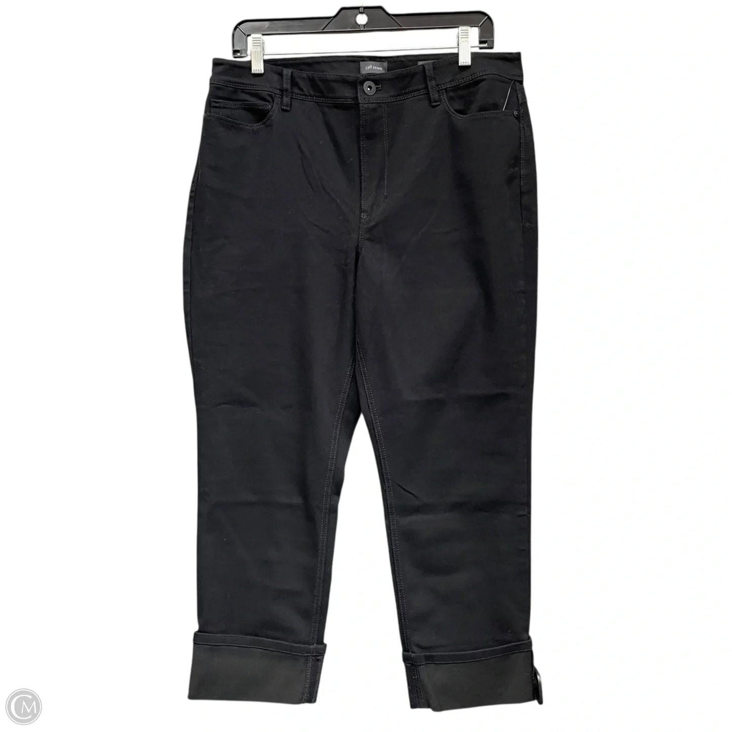 Jeans Cropped By J. Jill In Black, Size: 12