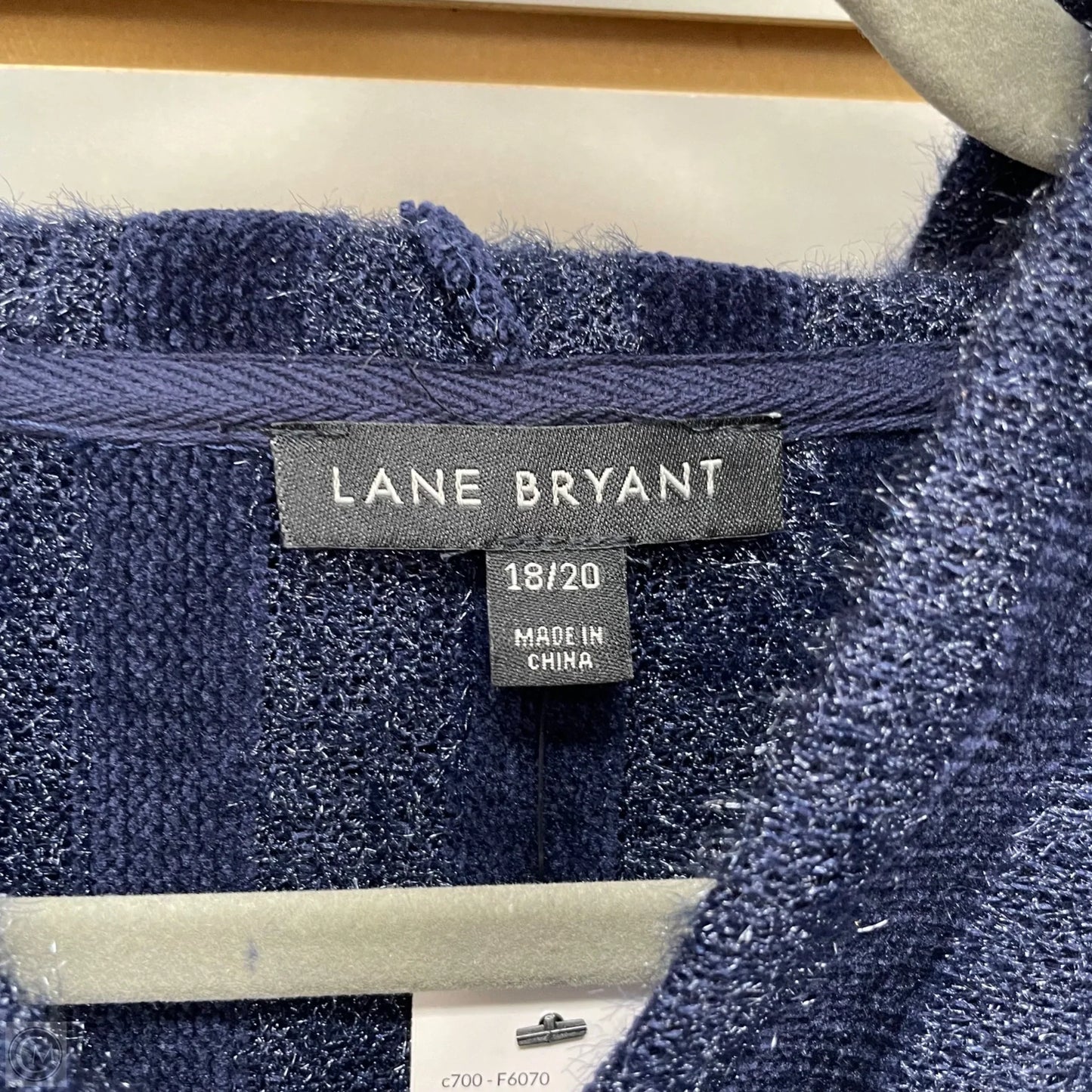 Sweatshirt Hoodie By Lane Bryant In Blue, Size: 1x