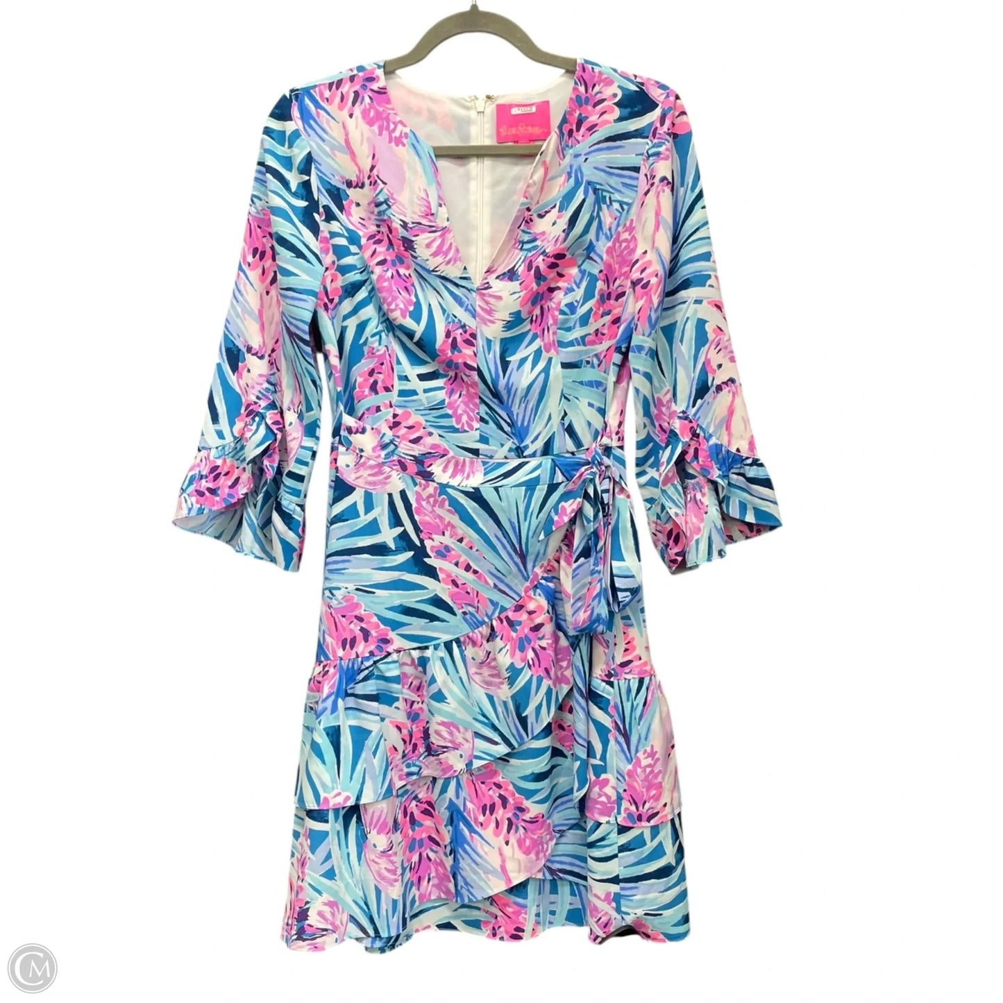 Dress Designer By Lilly Pulitzer In Blue & Pink, Size: S