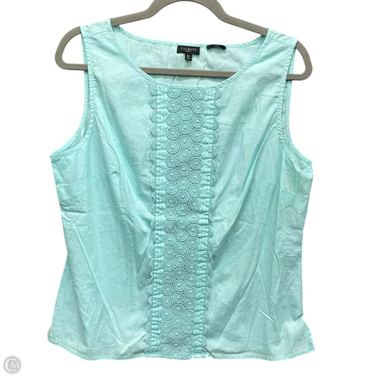 Top Sleeveless By Talbots In Blue, Size: 16