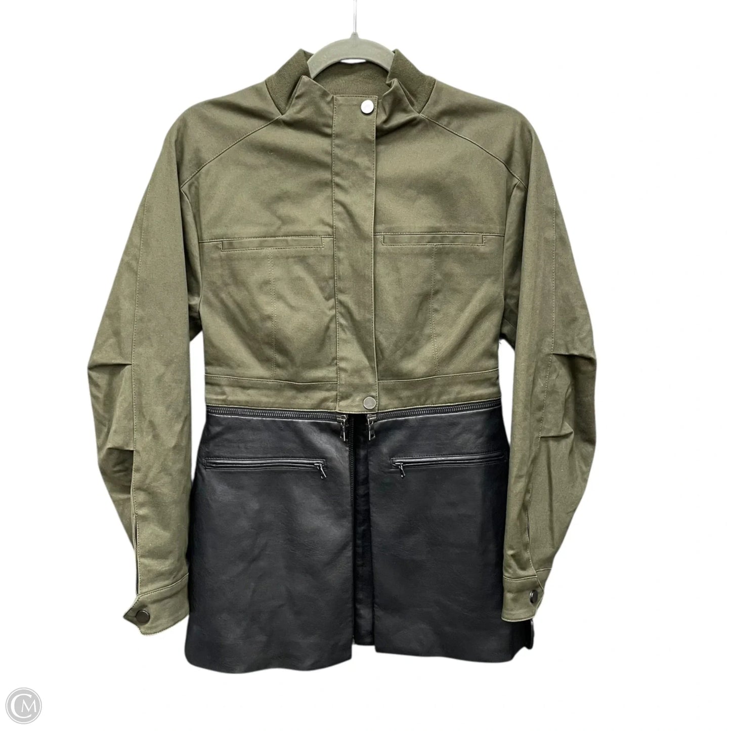 Jacket Other By Bcbgmaxazria In Black & Green, Size: Xxs