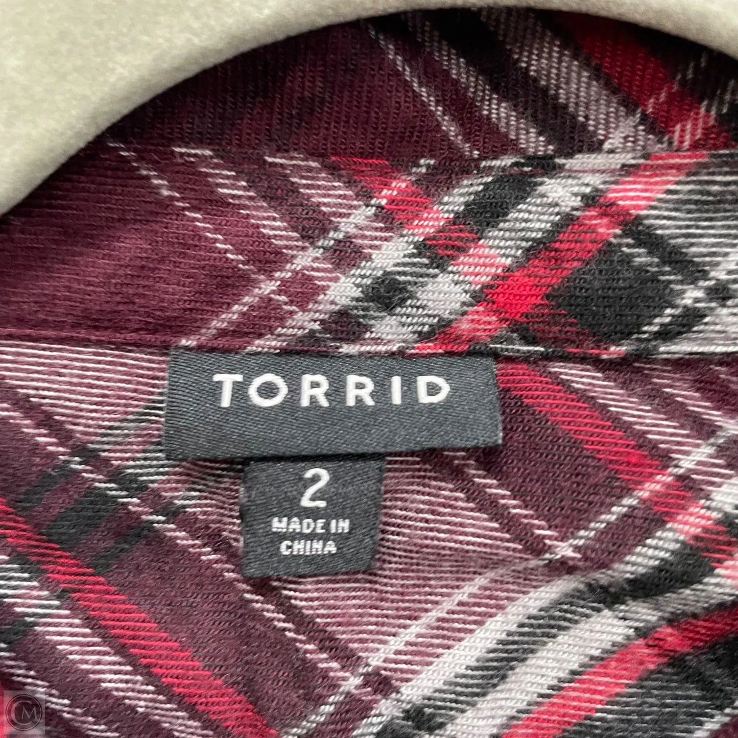 Top Long Sleeve By Torrid In Black & Purple, Size: 2x