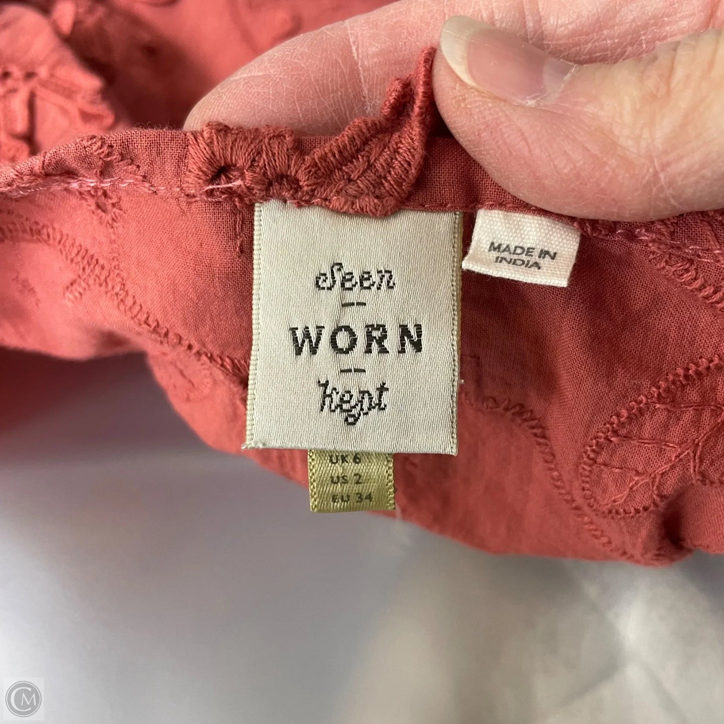 Top Long Sleeve By Anthropologie In Mauve, Size: 2