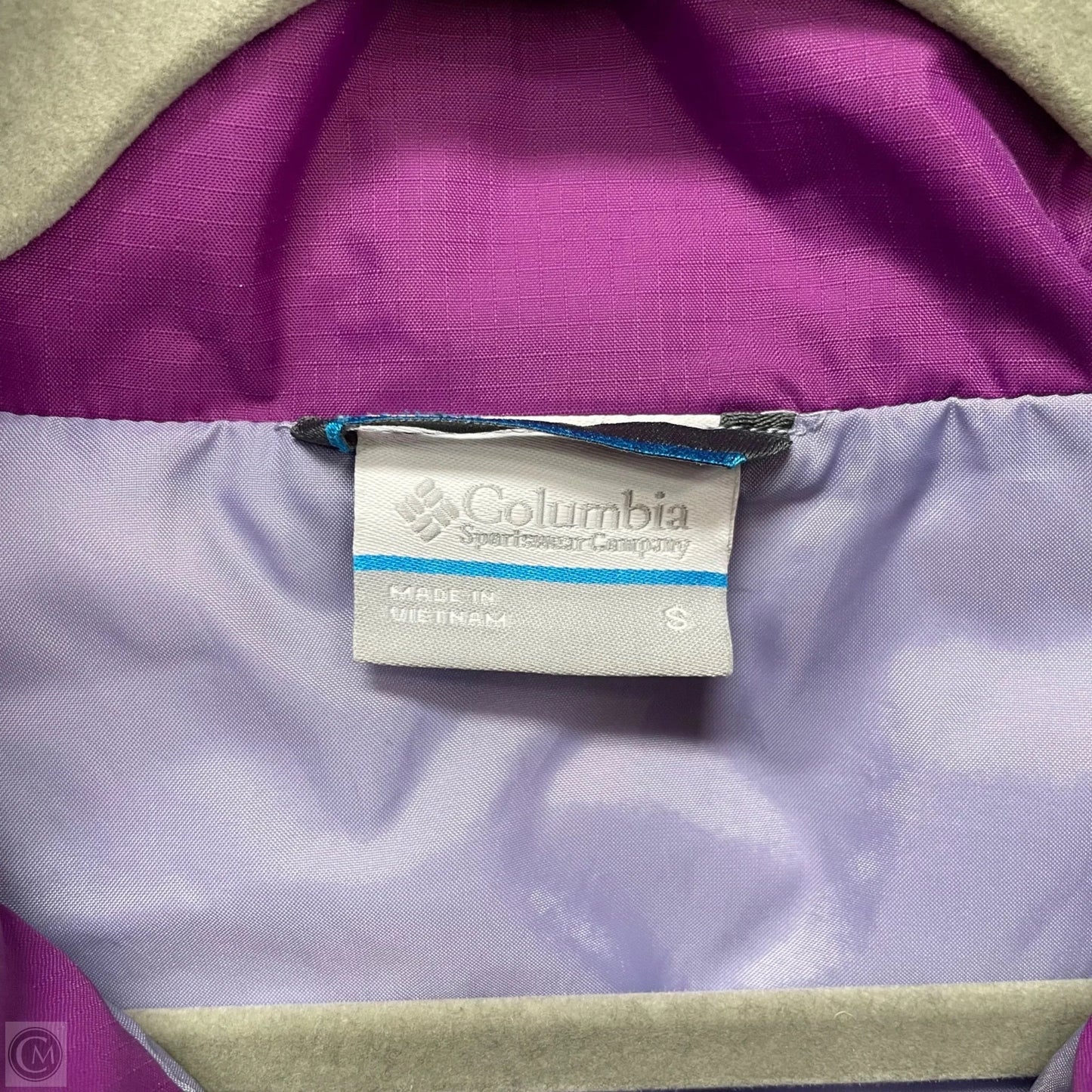Jacket Windbreaker By Columbia In Purple, Size: S
