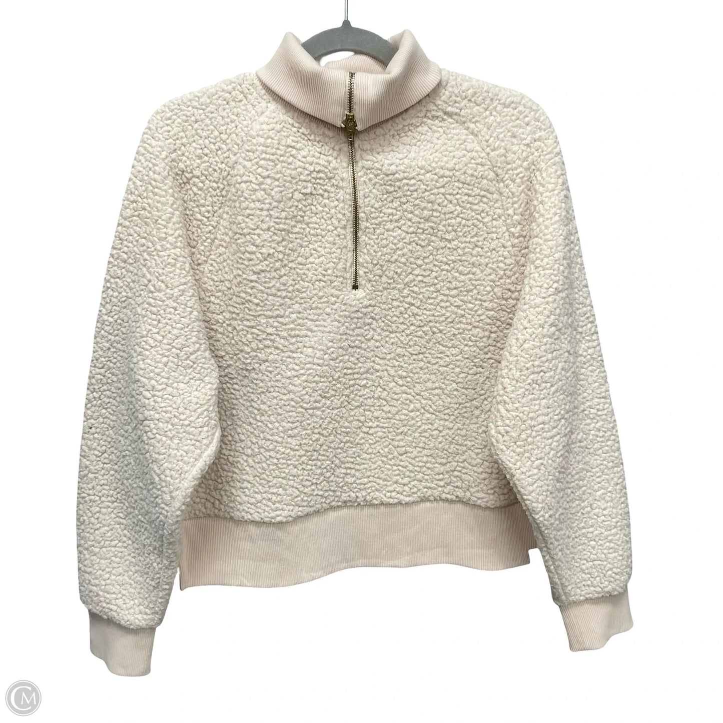 Sweatshirt Collar By Pink In Ivory, Size: M