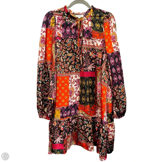 Tunic Short Sleeve By Umgee In Orange & Purple, Size: L