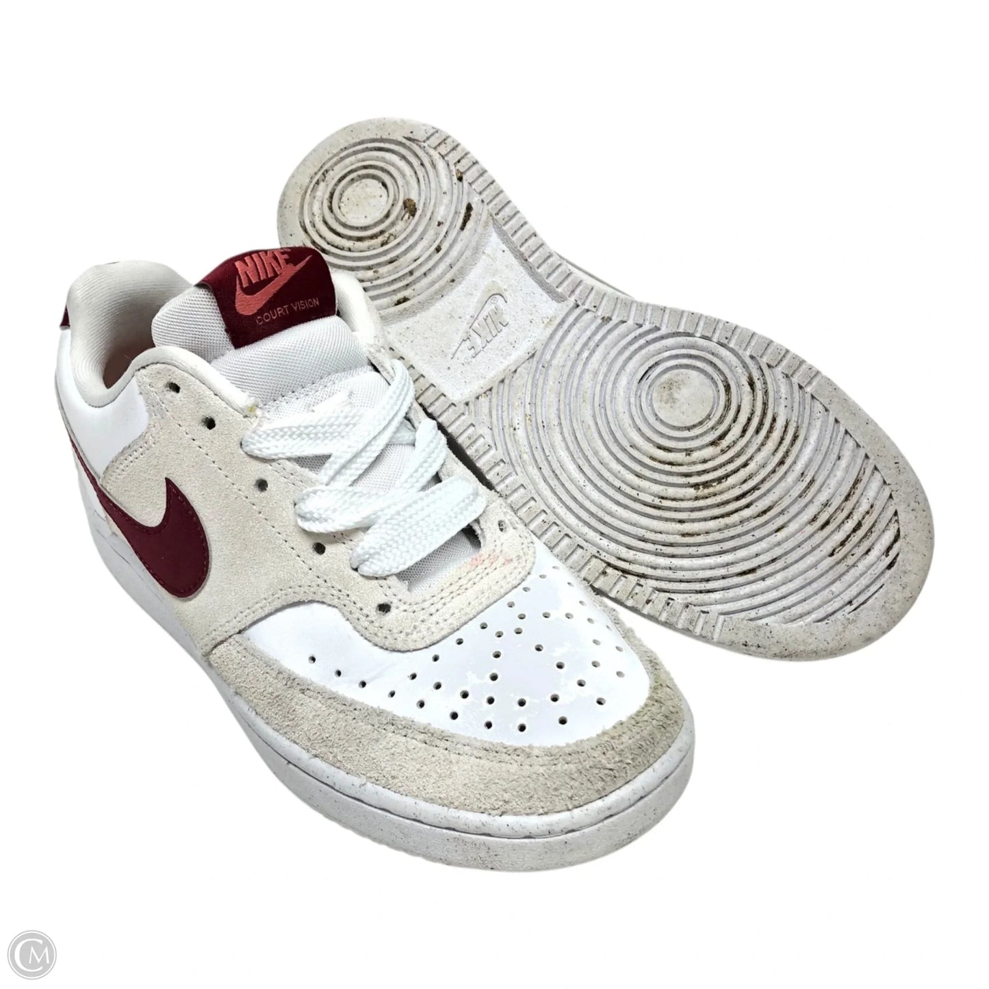 Shoes Sneakers By Nike In Red & White, Size: 5.5