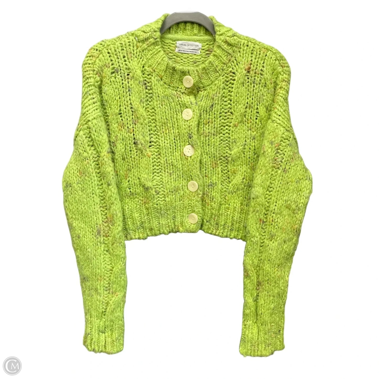 Sweater Cardigan By Urban Outfitters In Green, Size: M