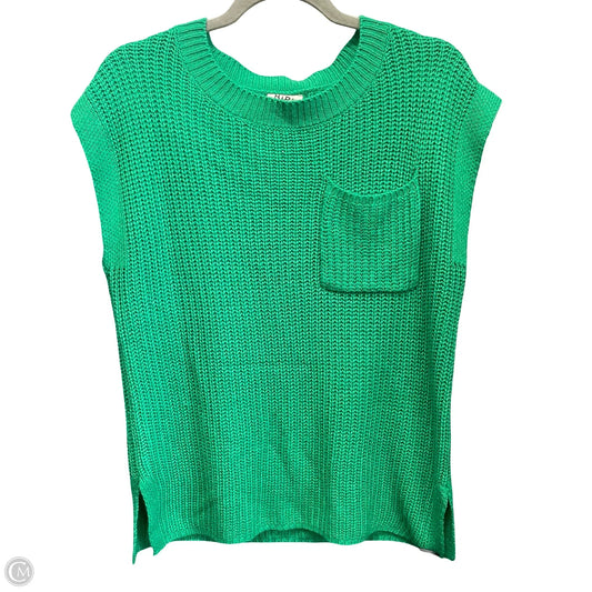 Sweater Short Sleeve By Bibi In Green, Size: M