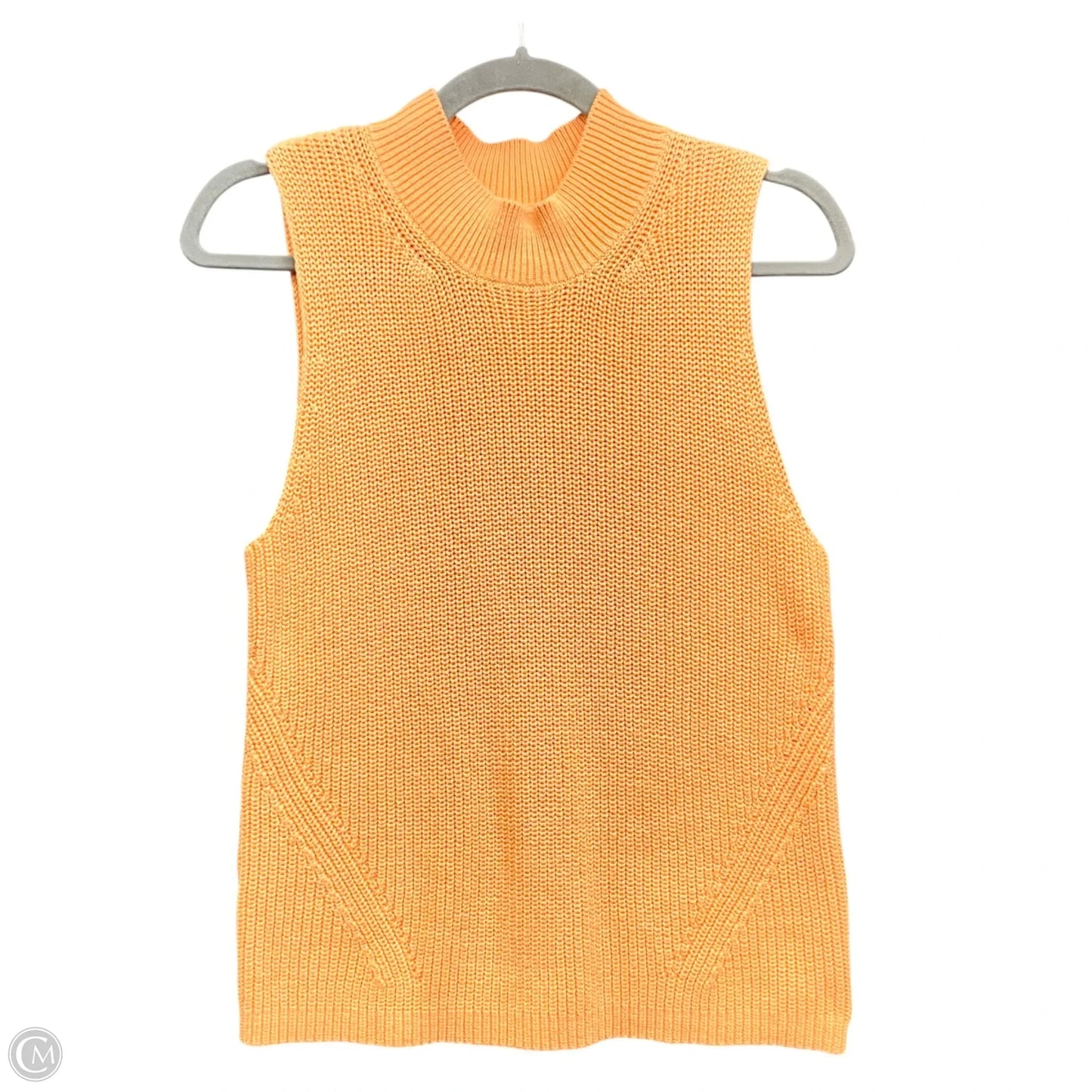 Top Sleeveless By Loft In Orange, Size: L