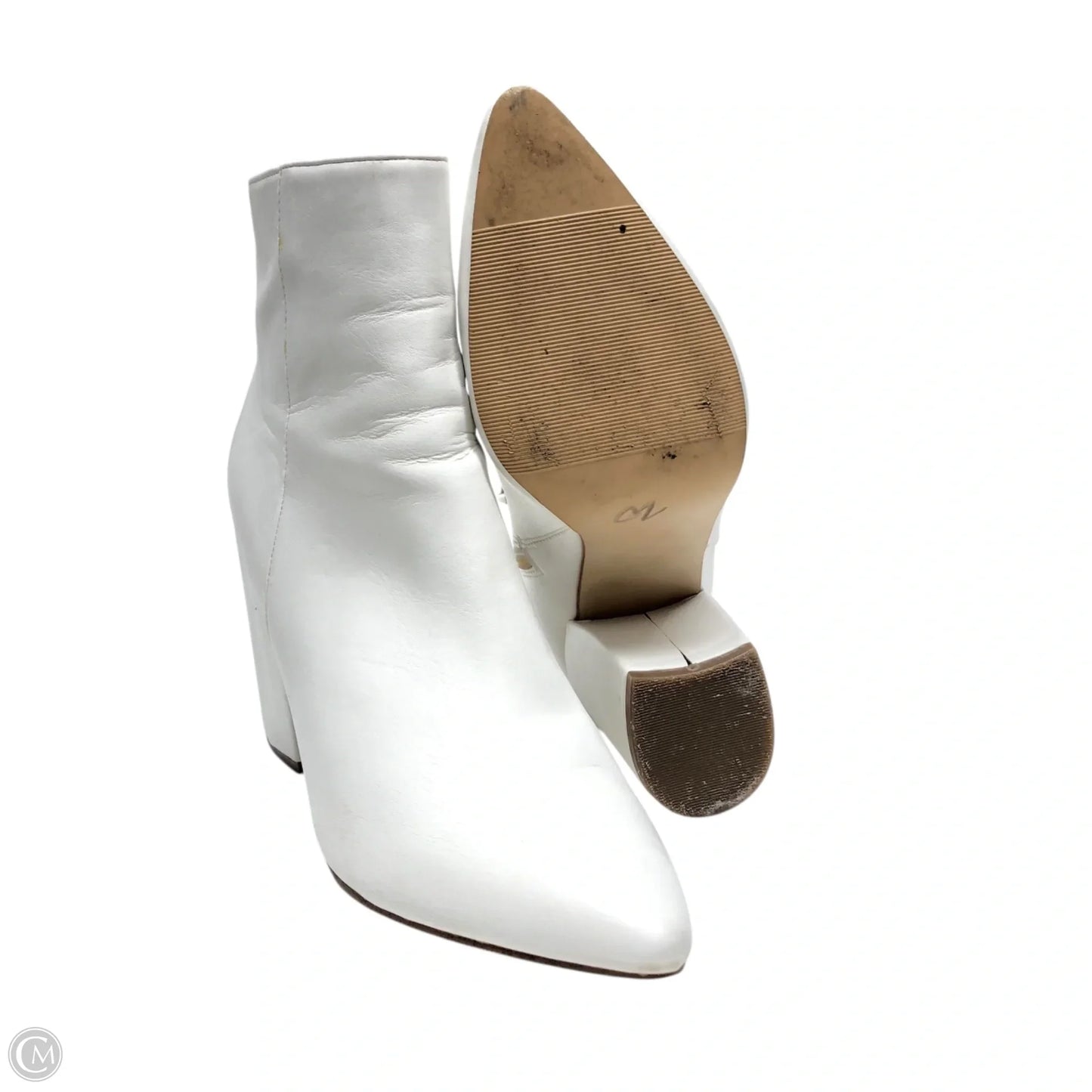 Boots Ankle Heels By Madden Girl In White, Size: 7.5