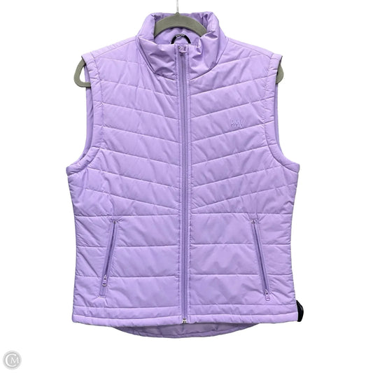 Vest Puffer & Quilted By Dkny In Purple, Size: M