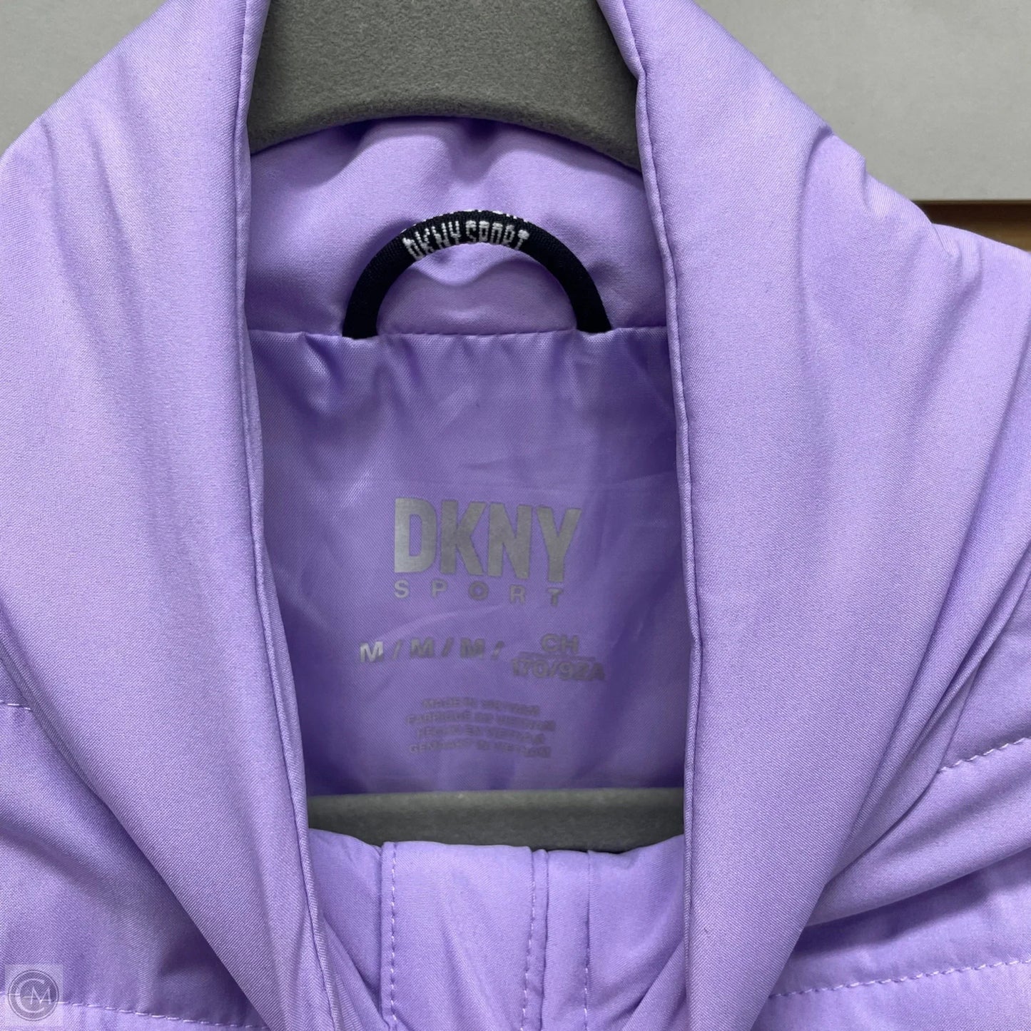 Vest Puffer & Quilted By Dkny In Purple, Size: M
