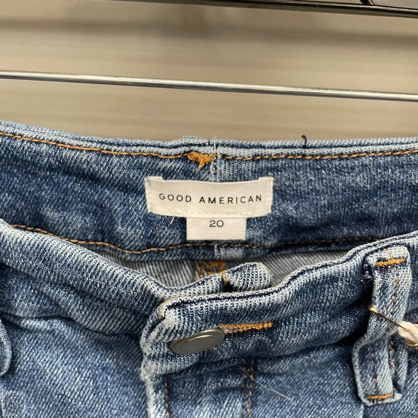 Jeans Skinny By Good American In Blue Denim, Size: 20