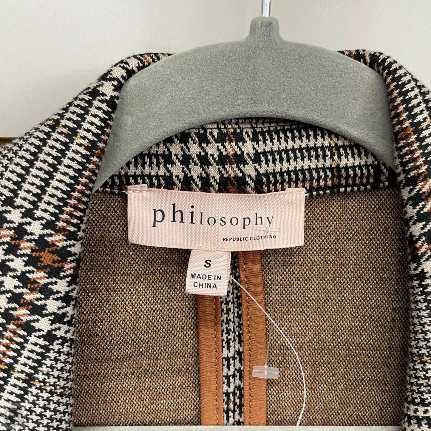 Jacket Other By Philosophy In Black & Brown, Size: S