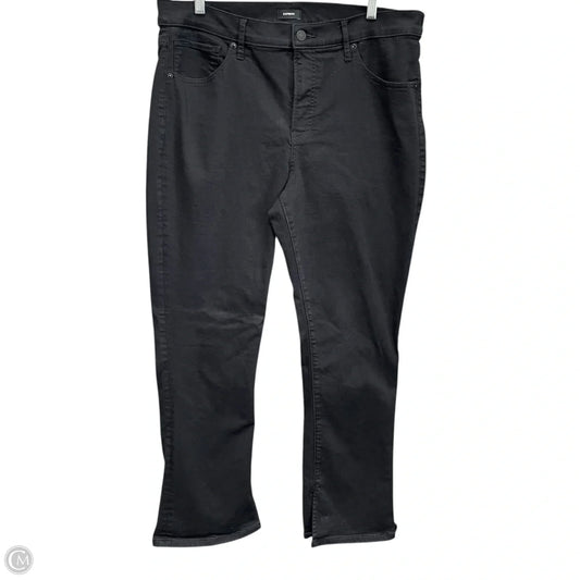 Jeans Straight By Express In Black, Size: 14p